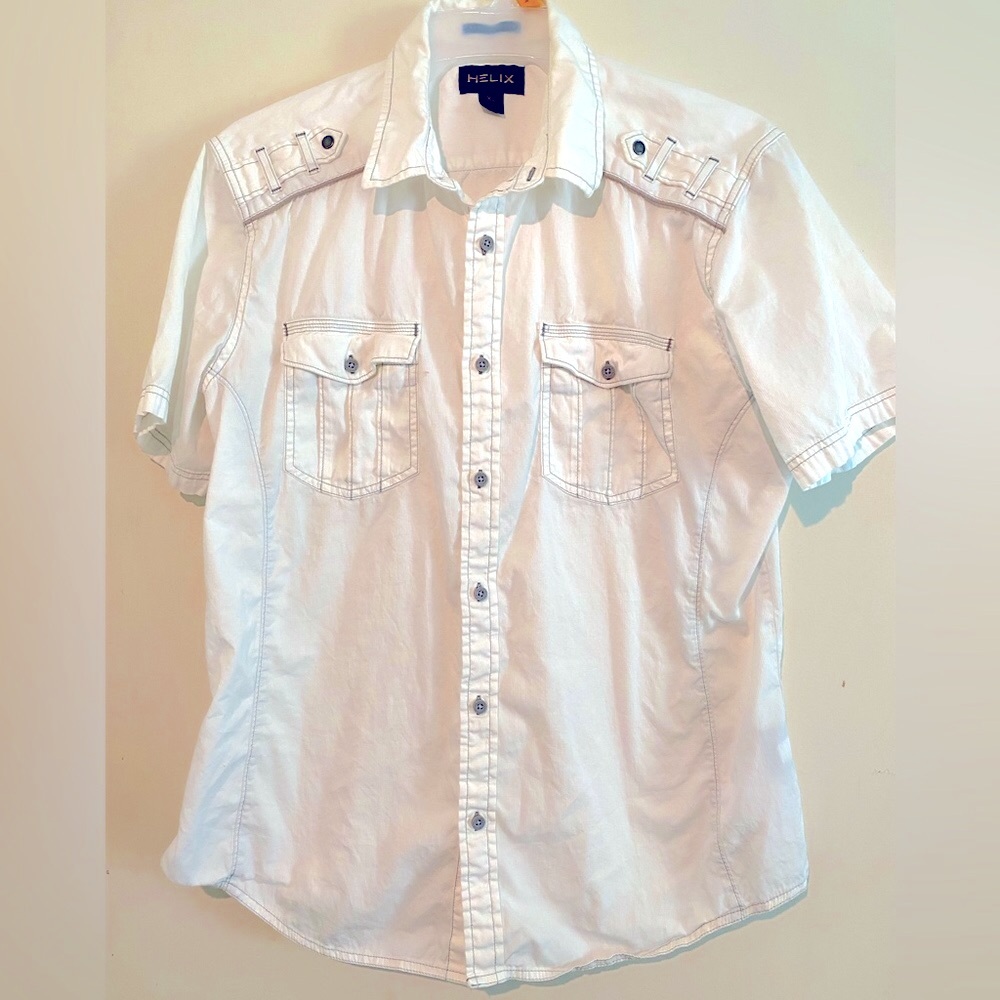 Helix men’s button down shirt.